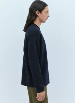 Men Stone Island Knitwear^Ghost Compass Patch Wool Sweater