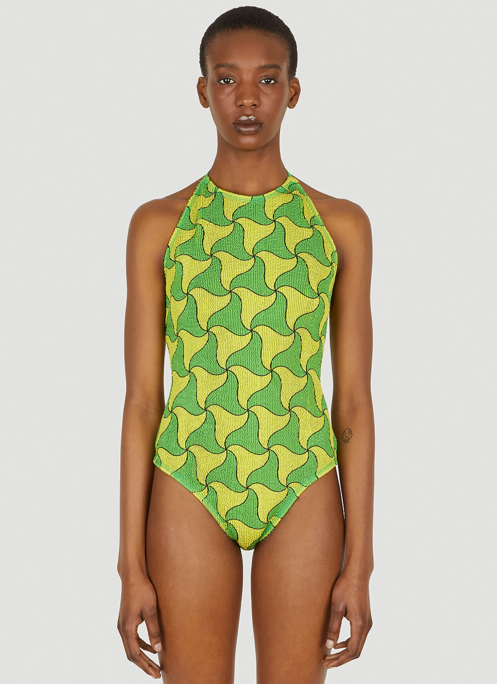 Ghost Print Crinkled Swimsuit>Bottega Veneta Best