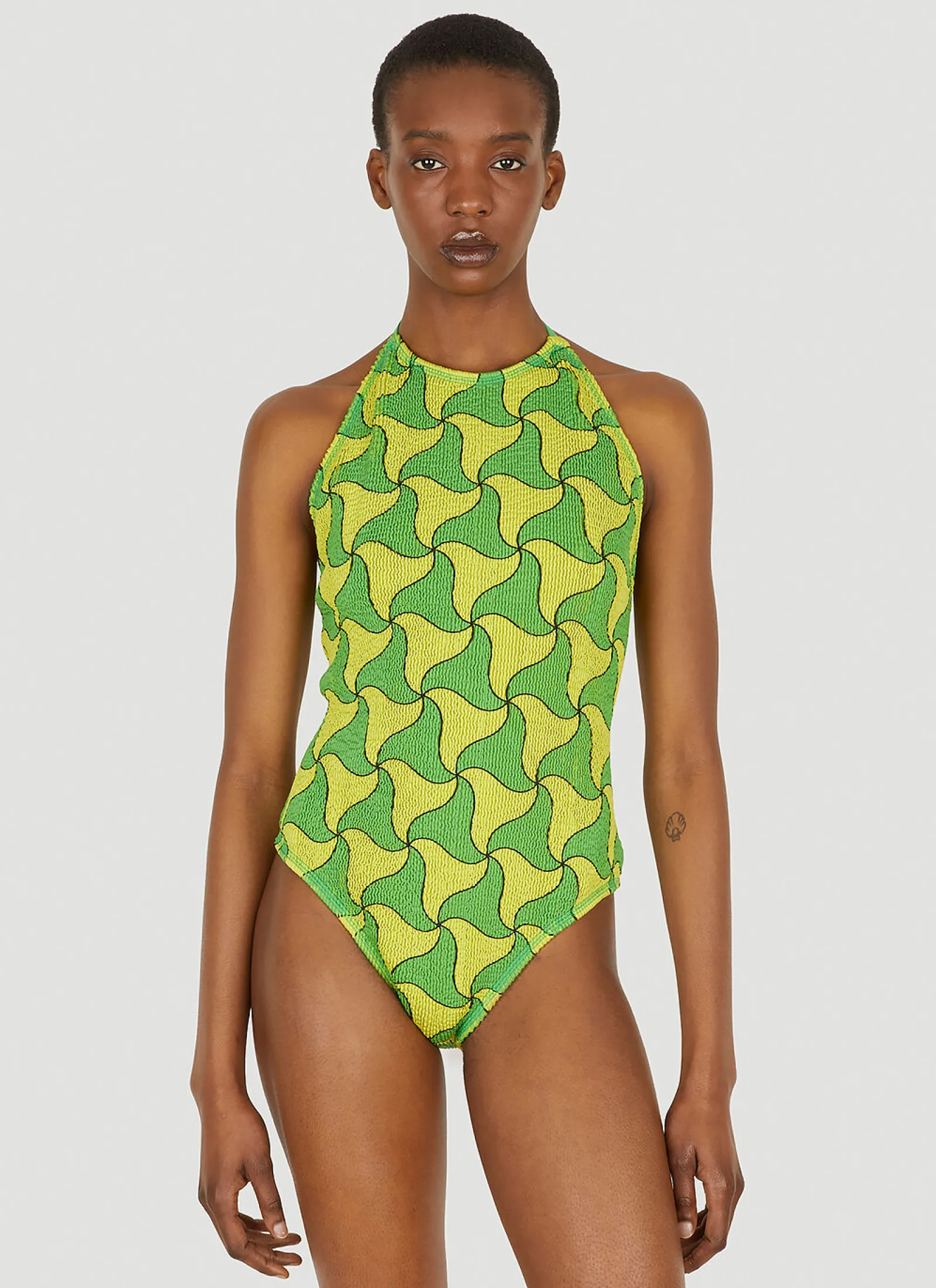 Ghost Print Crinkled Swimsuit>Bottega Veneta Best