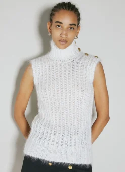 Gitter Mohair Top>Balmain Clearance