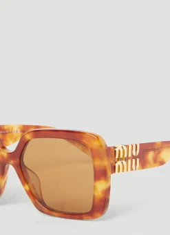 Men Miu Miu Sunglasses^Glimpse Tortoiseshell Sunglasses