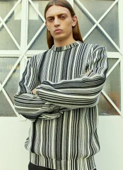 Glitched Knitted Sweater>VTMNTS Hot