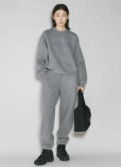 Glitter Terry Sweatshirt>Alexander Wang New