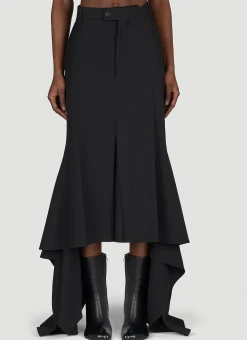 Godet Draped Skirt>Balenciaga New