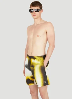 Men Alexander McQueen Swimwear^Graffiti Spray Swim Shorts