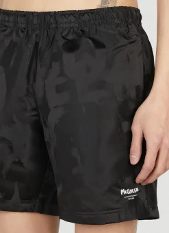Men Alexander McQueen Swimwear^Graffiti Swim Shorts