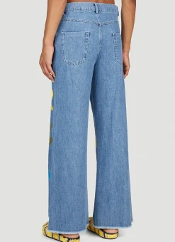 Men Marni x No Vacancy Jeans^Graphic Applique Wide Leg Jeans