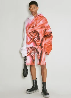 Men Gerrit Jacob Shorts^Graphic Denim Bermuda Shorts