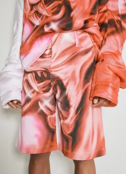 Men Gerrit Jacob Shorts^Graphic Denim Bermuda Shorts