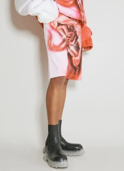 Men Gerrit Jacob Shorts^Graphic Denim Bermuda Shorts