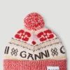 Men GANNI Hats^Graphic Motif Beanie Hat