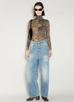 Graphic Print Highneck Top>MM6 Maison Margiela Online