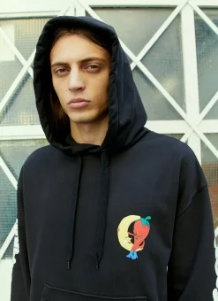 Graphic Print Hooded Sweatshirt>Sky High Farm Workwear Hot