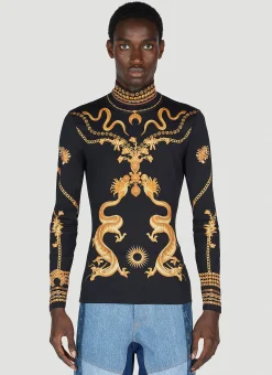 Men Marine Serre Tops^Graphic Print Second Skin Top