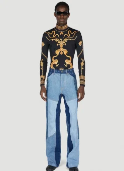 Men Marine Serre Tops^Graphic Print Second Skin Top