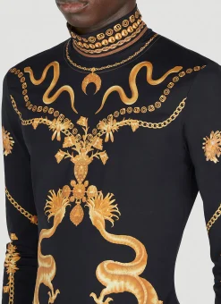 Men Marine Serre Tops^Graphic Print Second Skin Top