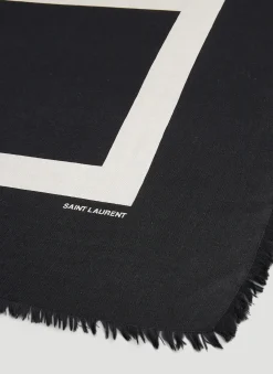 Men Saint Laurent Scarves^Graphic Print Shawl