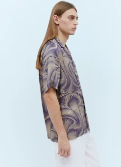 Men Dries Van Noten Shirts^Graphic Print Shirt