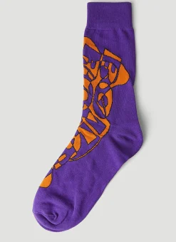 Men Boiler Room x P.A.M. Socks^Graphic Print Socks