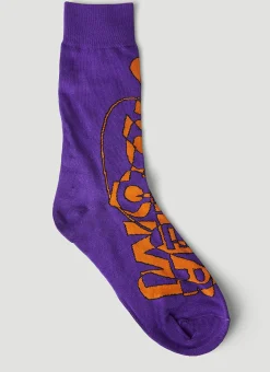 Men Boiler Room x P.A.M. Socks^Graphic Print Socks