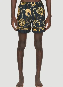 Men Marine Serre Swimwear^Graphic Print Swim Shorts