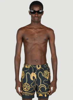 Men Marine Serre Swimwear^Graphic Print Swim Shorts