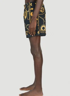 Men Marine Serre Swimwear^Graphic Print Swim Shorts