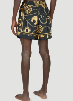 Men Marine Serre Swimwear^Graphic Print Swim Shorts