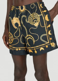 Men Marine Serre Swimwear^Graphic Print Swim Shorts
