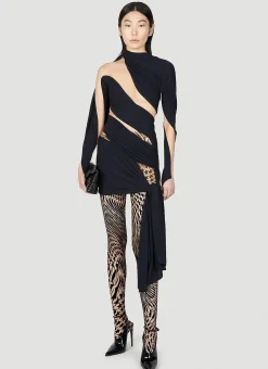 Graphic Print Tights>Mugler Sale