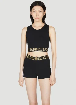 Greca Waistband Boxer Pants>Versace Hot