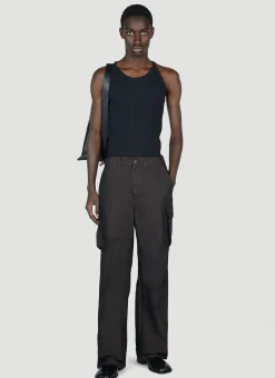 Men Wales Bonner Tops^Groove Tank Top