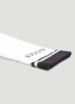Men Gucci Socks^Logo Striped Socks