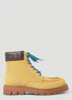 Men Bottega Veneta Boots^Haddock Lace-Up Ankle Boots