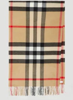 Men Burberry Scarves^Half Mega Check Scarf