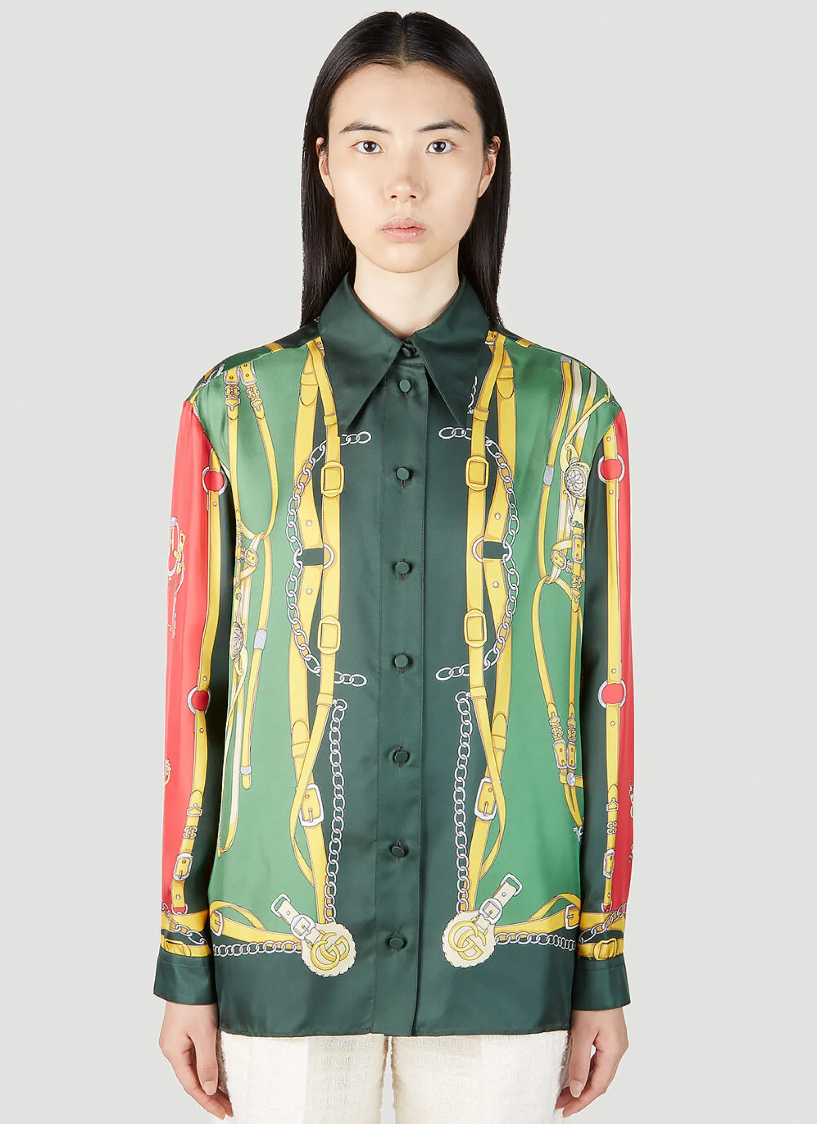 Harness And Double G Shirt>Gucci Sale