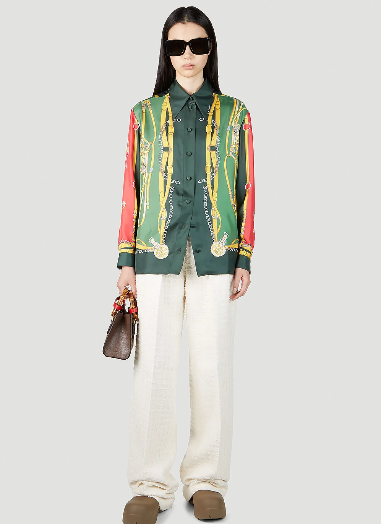 Harness And Double G Shirt>Gucci Sale