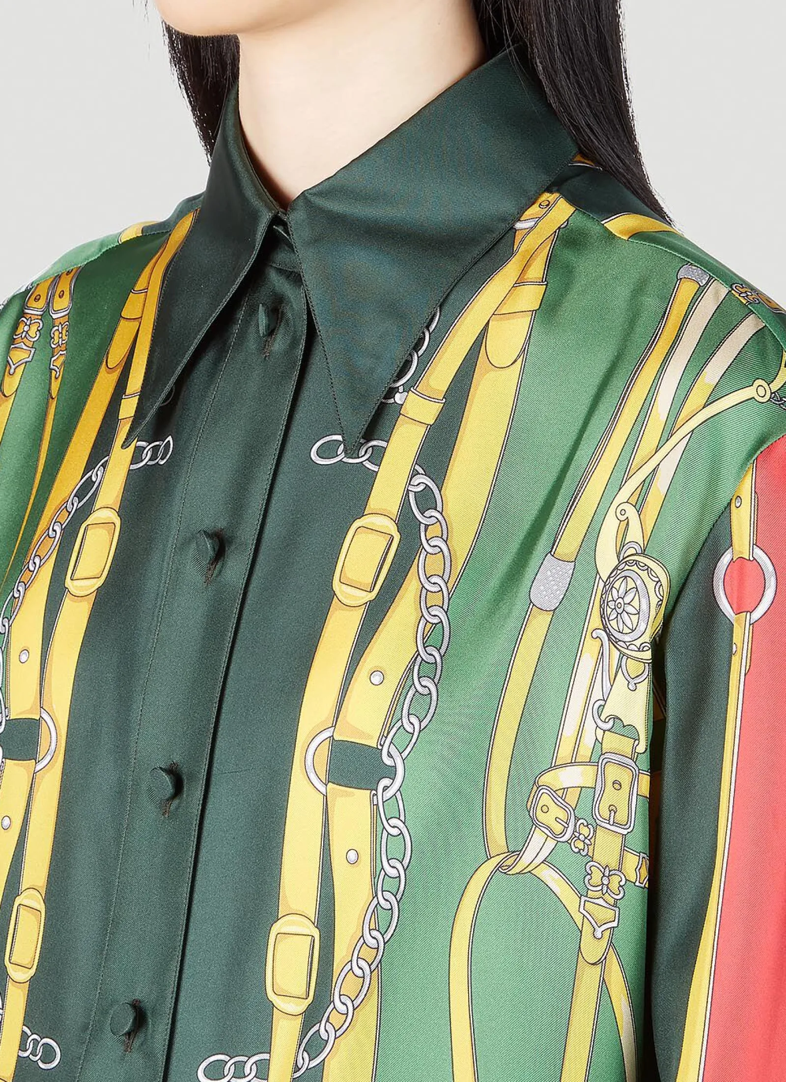 Harness And Double G Shirt>Gucci Sale