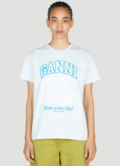 Have A Nice Day T-Shirt>GANNI Hot