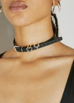 Men Y/Project Jewellery^Heart Belt Leather Choker