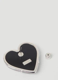 Men Balenciaga Jewellery^Heart Logo Earrings