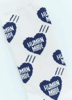 Men Human Made Socks^Heart Logo Jacquard Socks