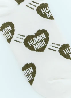 Men Human Made Socks^Heart Logo Jacquard Socks