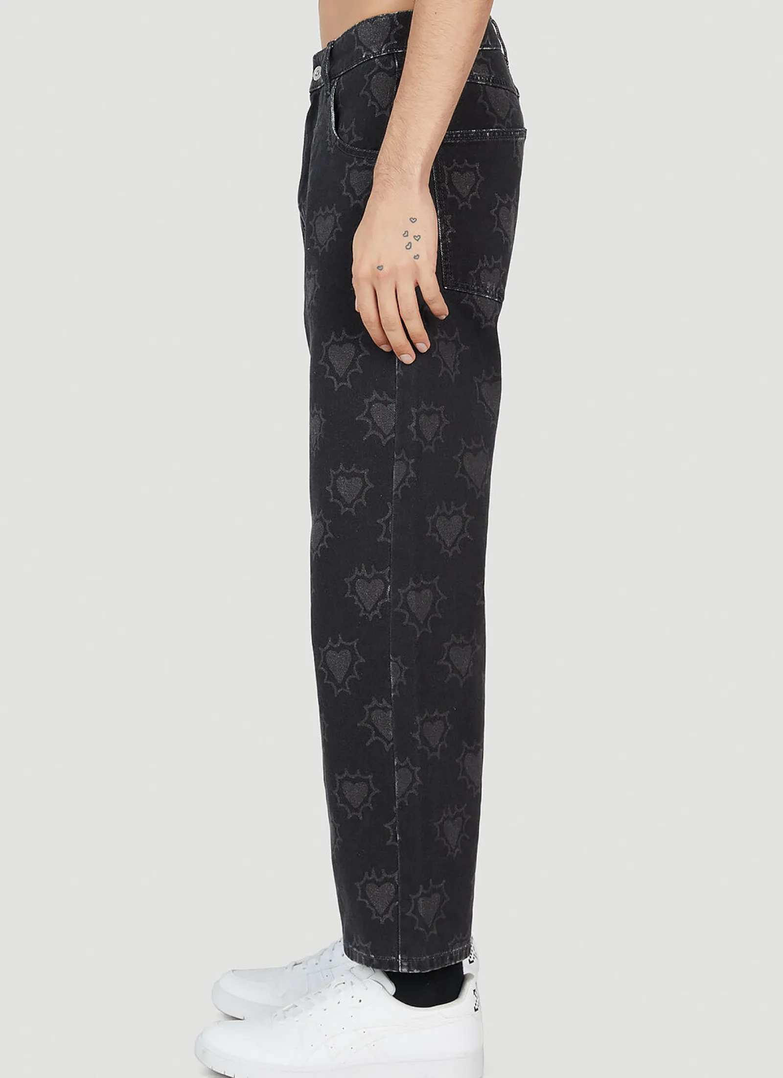 Men Rassvet Jeans^Hearts Print Jeans