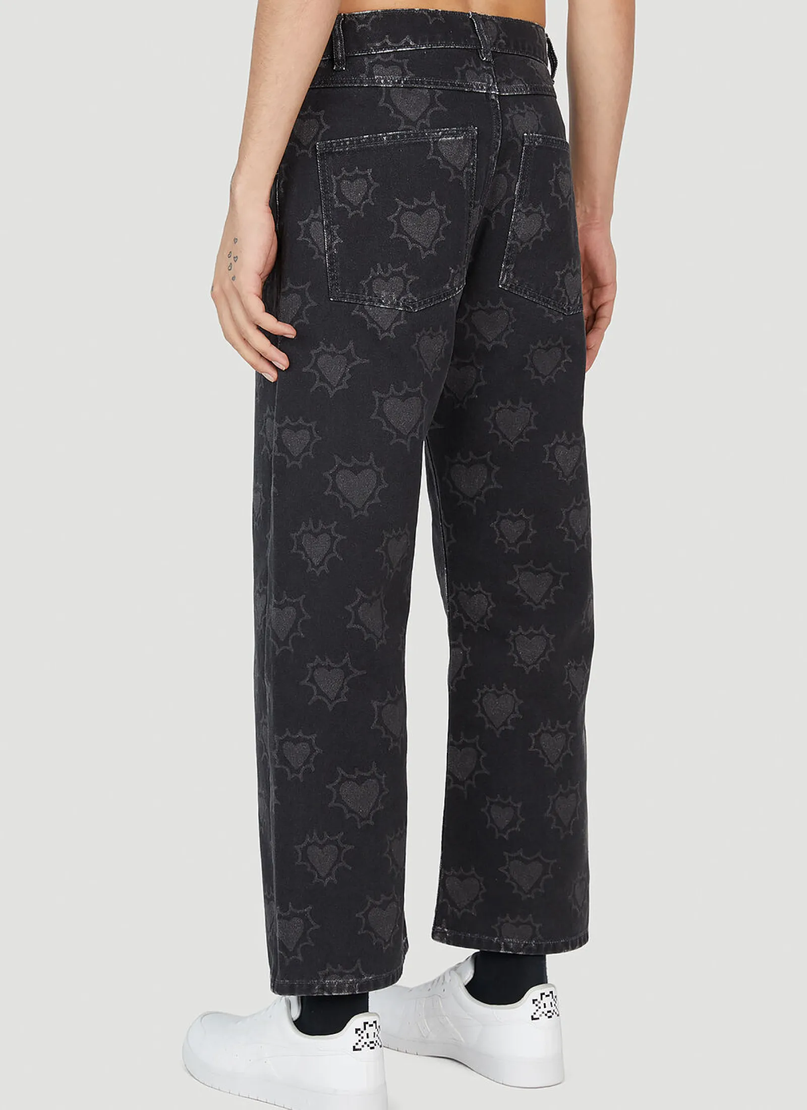 Men Rassvet Jeans^Hearts Print Jeans