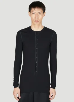 Men Dolce & Gabbana Tops^Henley Long Sleeve Top