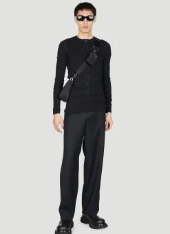 Men Dolce & Gabbana Tops^Henley Long Sleeve Top