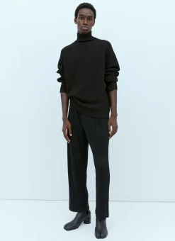 Men Homme Plissé Issey Miyake Knitwear^High Neck Rustic Knit Sweater