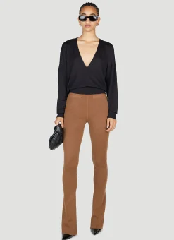 High Waist Knit Leggings>Saint Laurent Sale