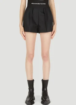 High Waist Pleated Shorts>Alexander Wang Clearance